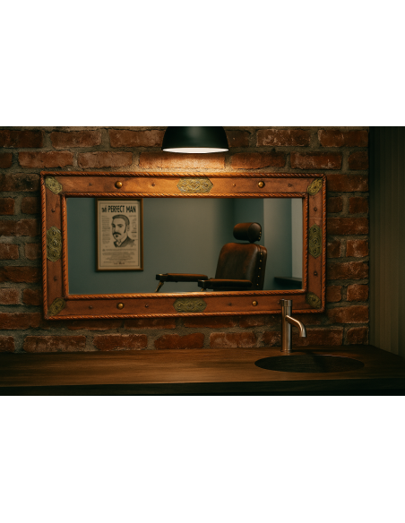 Specchio Marocchino in Rame | Artigianato Unico Fatto a Mano 120x60