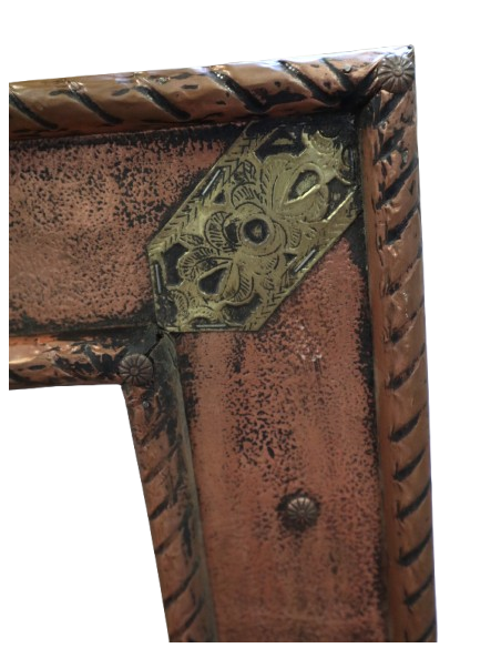 Specchio Marocchino in Rame | Artigianato Unico Fatto a Mano 120x60