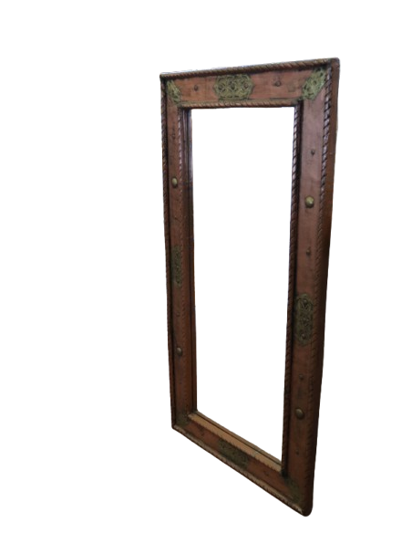 Specchio Marocchino in Rame | Artigianato Unico Fatto a Mano 120x60