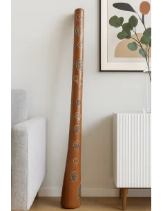 Didgeridoo teak 150 cm dipinto a mano – Arte aborigena...