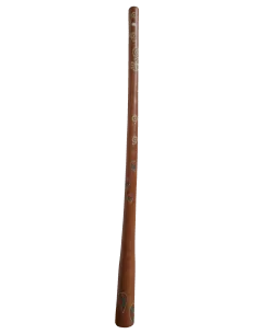 Didgeridoo teak 150 cm dipinto a mano – Arte aborigena... 2
