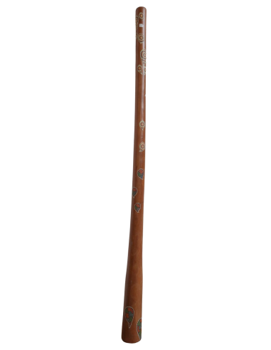 Didgeridoo teak 150 cm dipinto a mano – Arte...