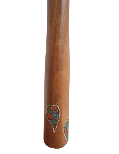 Didgeridoo teak 150 cm dipinto a mano – Arte...