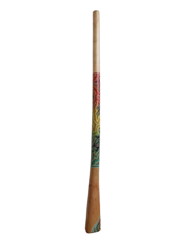 Didgeridoo in legno decorato con tecnica...