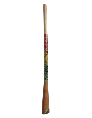 Didgeridoo in legno decorato con tecnica...