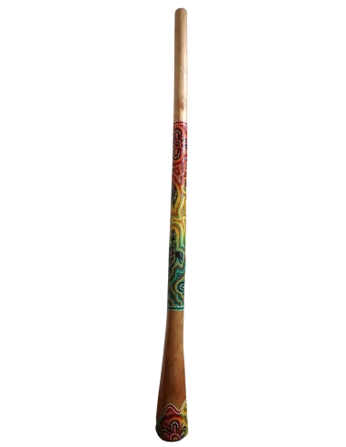 Didgeridoo in legno decorato con tecnica...