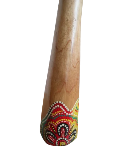 Didgeridoo in legno decorato con tecnica...