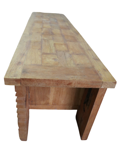 Porta TV in Legno Massello con Intagli –...