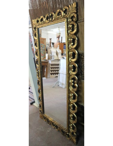 Specchio Barocco in Legno Massello Dorato...