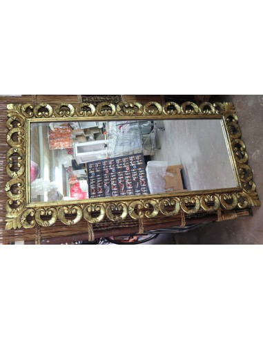 Specchio Barocco in Legno Massello Dorato...