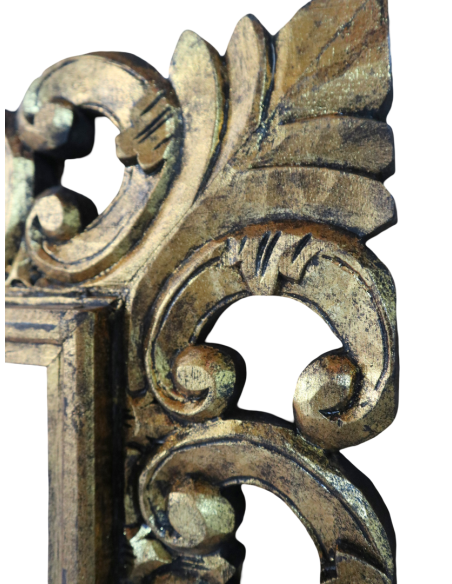 Specchio Barocco in Legno Massello Dorato 160x80 cm – Cornice Artigianale 14 cm