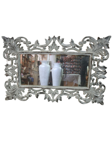 Specchio Rettangolare in Legno Massello Durian...