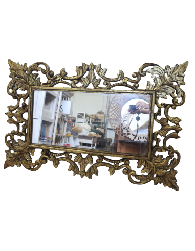 Specchio Oro Antico in Legno Massello Durian...