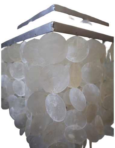 Lampadario in Madreperla Artigianale 40x40x70...