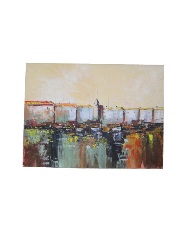 Quadro astratto paesaggio marittimo – Dipinto a...