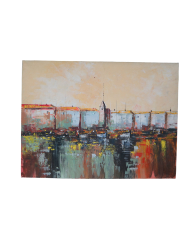 Quadro astratto paesaggio marittimo – Dipinto a...