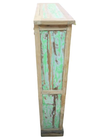 Libreria in Teak Riciclato dalle Barche Indonesiane 100x30x150h – Stile Rustico Industriale Moderno