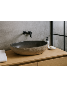 Lavandino in pietra naturale fatto a mano – Design...