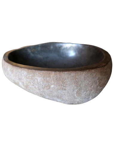 Lavandino in pietra naturale ovale cm 37x29x15...