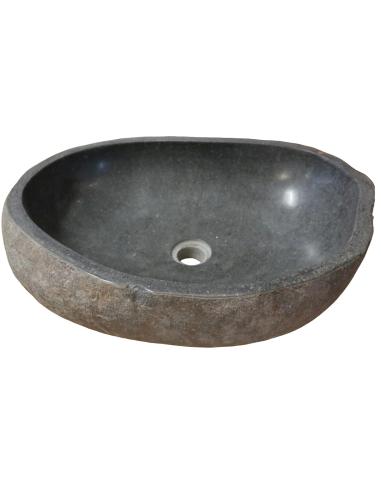 Lavandino in Pietra di Fiume Naturale 55x38x15...