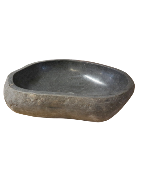 Lavandino in Pietra di Fiume Naturale 55x38x15 cm – Design Unico ed Elegante