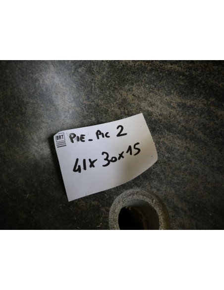 Lavabo in pietra naturale 41x30x15 cm – Lavandino da appoggio artigianale moderno bagno design