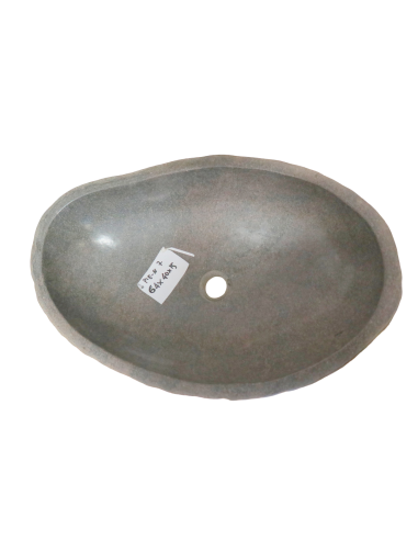 Lavandino in Pietra di Fiume Naturale 64x40x15...