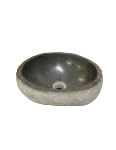 Lavabo in Pietra Naturale di Fiume – 35x31x15 cm | Stile... 2