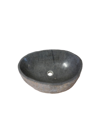 Lavabo in pietra naturale artigianale 59x39x15...