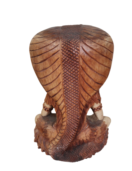 Statua di Shiva in Legno Massello 30x18x42 cm – Scultura Spirituale Artigianale Realizzata a Mano in Indonesia