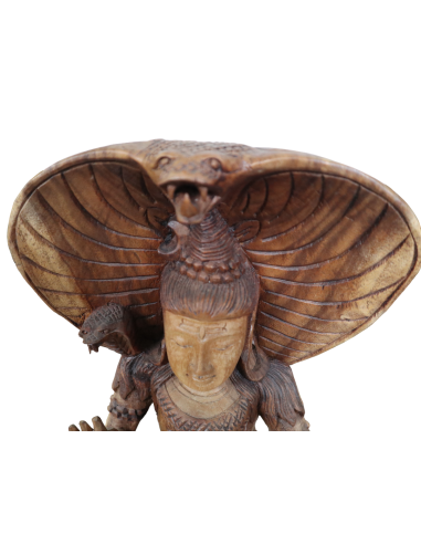 Statua di Shiva in Legno Massello 30x18x42 cm –...