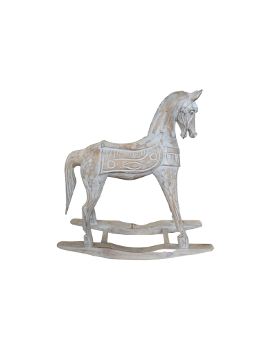Cavallino a Dondolo in Legno di Albesia...