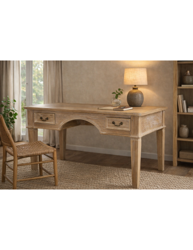 Scrivania artigianale in teak massello –...