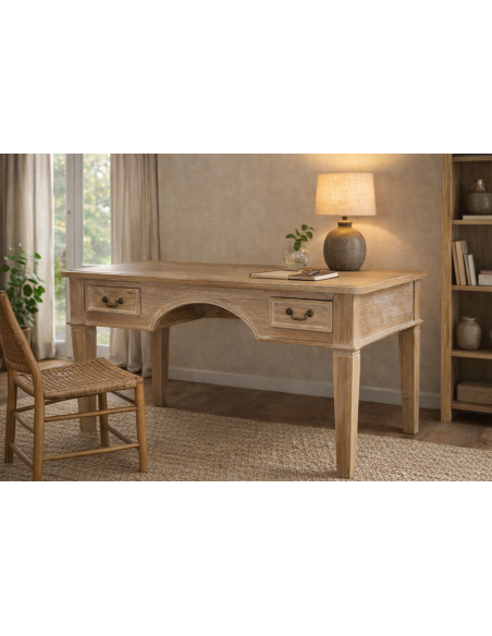 Scrivania artigianale in teak massello – Eleganza naturale dal cuore dell’Indonesia