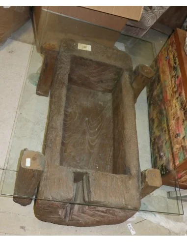 Tavolo da Fumo Unico in Teak Indonesiano Antico...