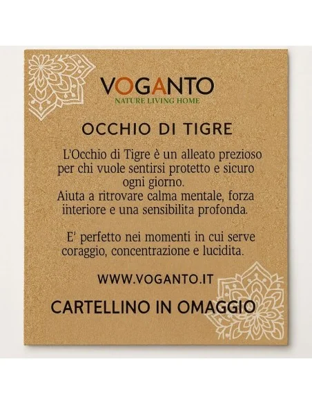 bracciale AUREA – Occhio di Tigre e Capim Dourado Voganto sfere