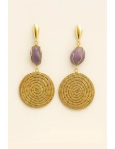 Aurea Tondi – Orecchini in Oro Vegetale (Capim Dourado) e...