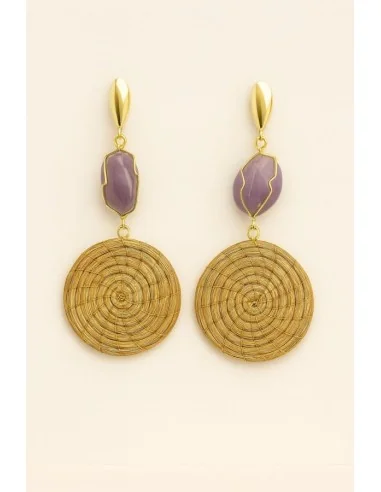 Aurea Tondi – Orecchini in Oro Vegetale (Capim...