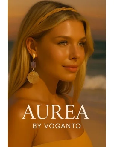 Aurea Tondi – Orecchini in Oro Vegetale (Capim...