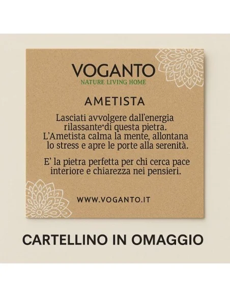 Aurea Tondi – Orecchini in Oro Vegetale (Capim Dourado) e Ametista Voganto