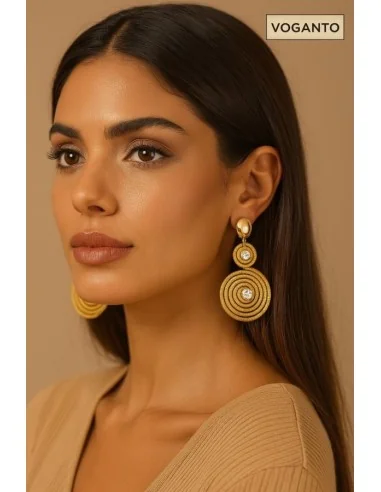 Aurea Tondi – Orecchini in Oro Vegetale (Capim...