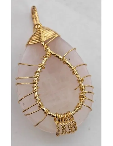 Ciondolo Albero della Vita in Quarzo Rosa –...