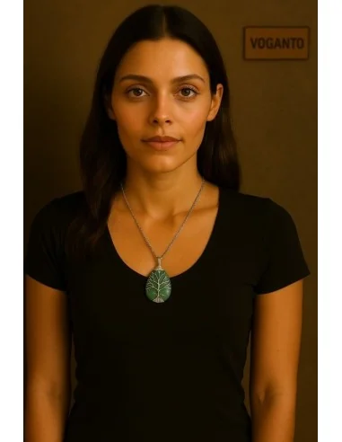 Ciondolo a Goccia Albero della Vita in Argento...