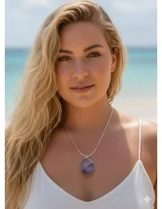 Collana con Ametista Viola Chiaro Ovale – Gioiello... 2