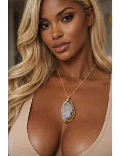 Ciondolo in Agata Grezza Irregolare – Gioiello Naturale... 2