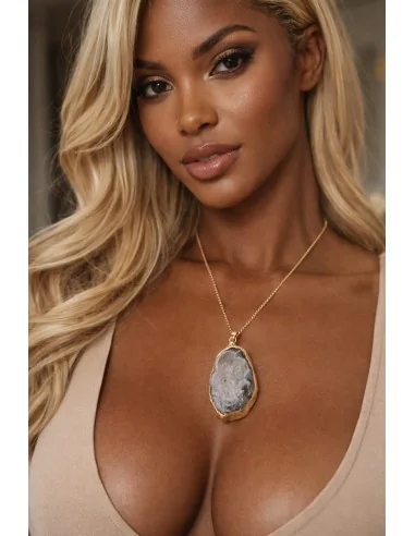 Ciondolo in Agata Grezza Irregolare – Gioiello...