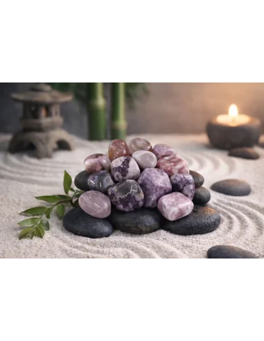 Stock di 13 Pietre di Ametista Burattate...