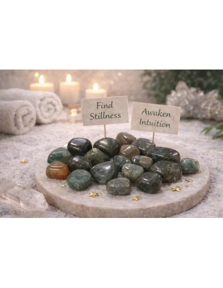 Labradorite Burattata Naturale – Stock 10 Pietre Energetiche 0,5–2 cm | Protezione & Intuizione