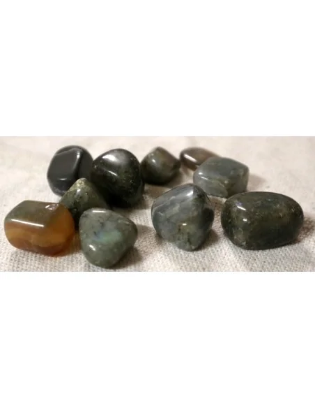 Labradorite Burattata Naturale – Stock 10 Pietre Energetiche 0,5–2 cm | Protezione & Intuizione