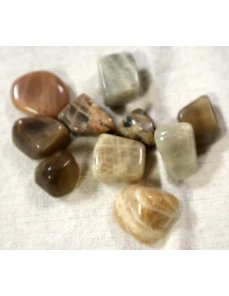 Pietra di Luna Burattata Naturale – Stock 10 Pietre 0,5–2 cm | Energia Femminile & Cristalloterapia
